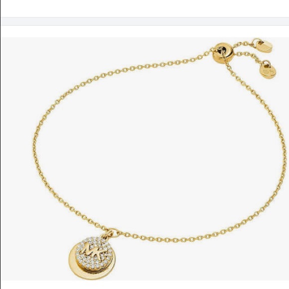 Authentic Michael Kors Pavé Halo Slider Bracelet - Picture 1 of 9